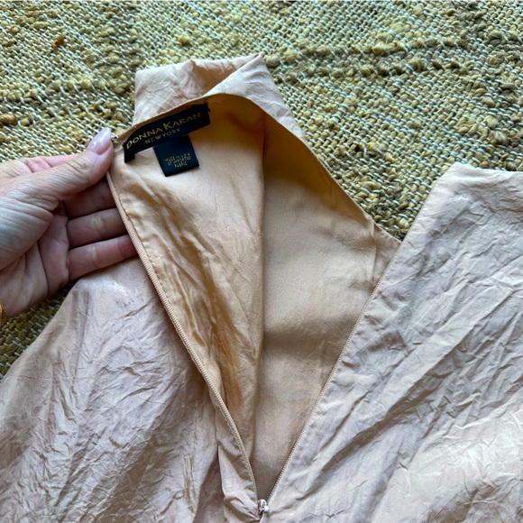 DONNA KARAN COLLECTION Y2K VINTAGE SILK BIAS CUT CRINKLE BLOUSE SIZE 4 US - Picture 14 of 17